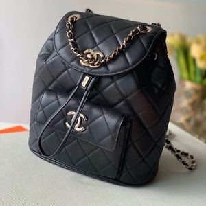 CHANEL Quilted Leather Backpack